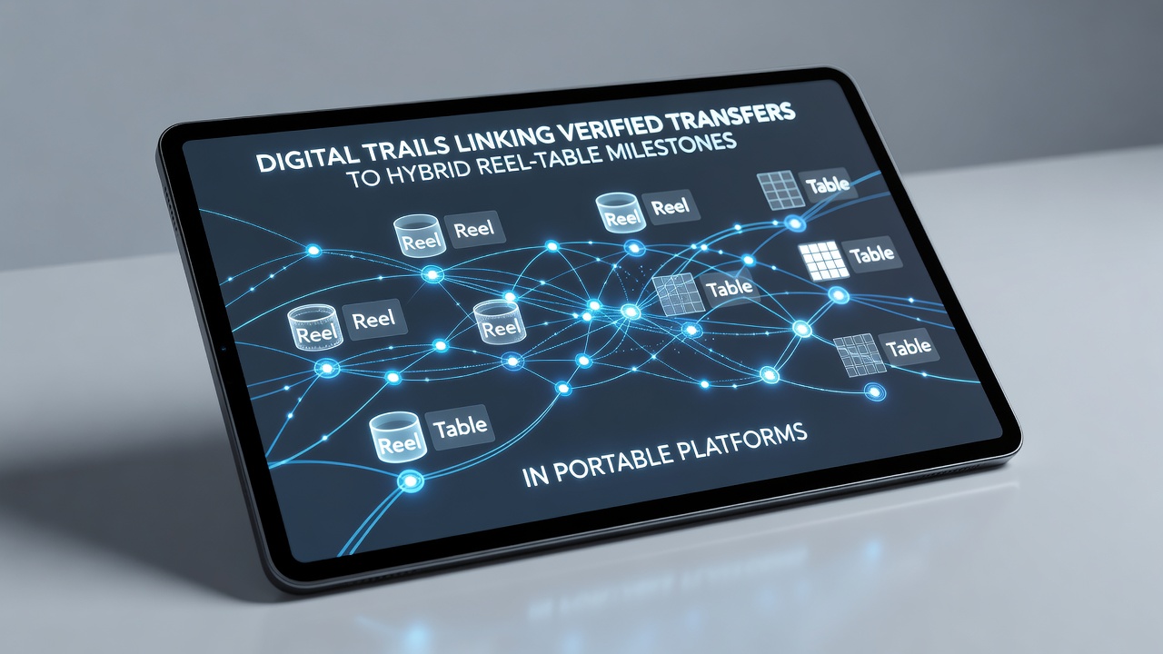 Darstellung digitaler Transaktionspfade auf mobilen Casino-Plattformen mit hybriden Walzen- und Tischspielelementen