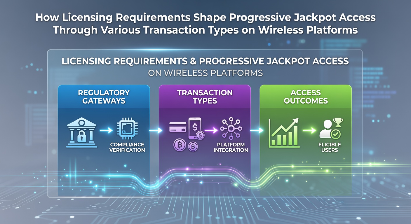 Illustration zu Lizenzanforderungen und mobilen Transaktionen bei progressiven Jackpots