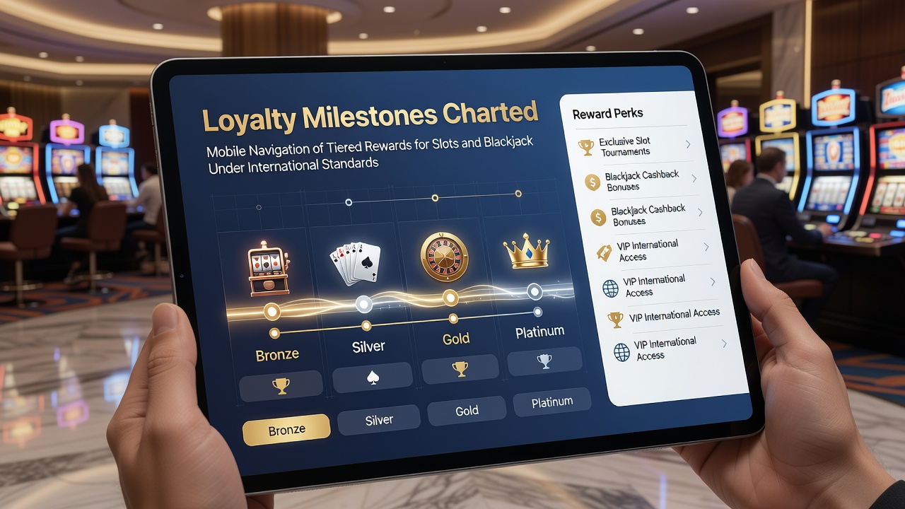 Übersicht über gestaffelte Treueprogramme in mobilen Casino-Apps mit Fokus auf Slots und Blackjack