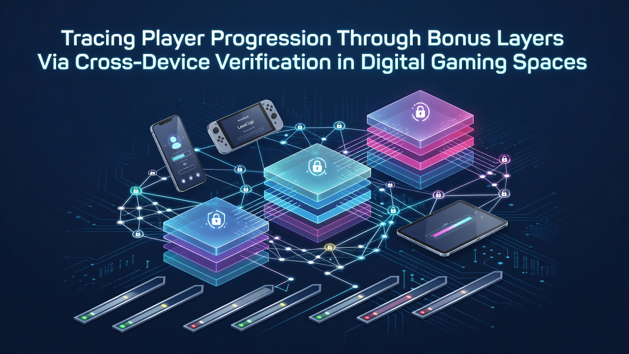 Illustration der geräteübergreifenden Verifizierung bei Bonus-Systemen in digitalen Casinos